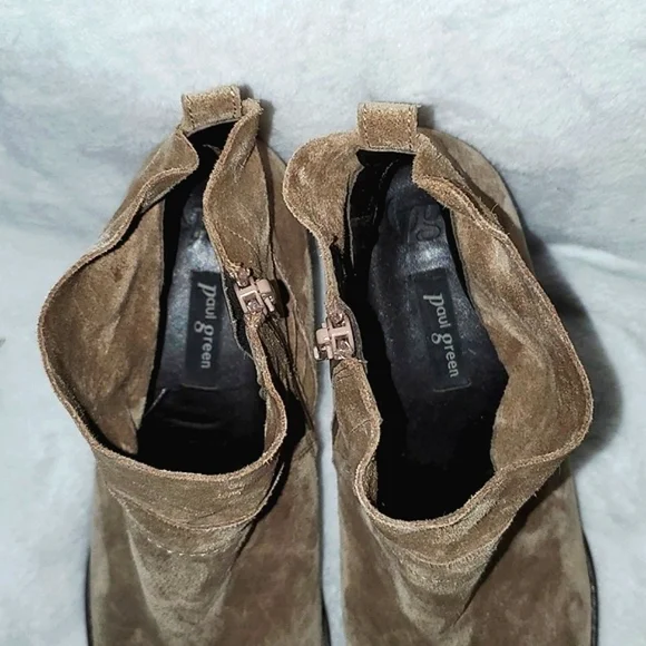 Paul Green Nora Hydro Suede Ankle Booties Size 6 - Picture 8 of 14